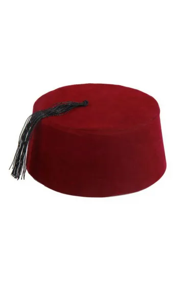 Bordo Renk Osmanlı Fesi Yetişkin Boy (5637)