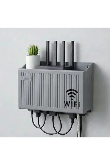 Duvar Tipi Wi-Fi Modem Saklama Kutusu(Gri) – Kablo Düzenleyici Router Raf Organizer (5637) Duvar Tipi Wi-Fi Modem Saklama Kutusu(Gri) – Kablo Düzenleyici Router Raf Organizer (5637)