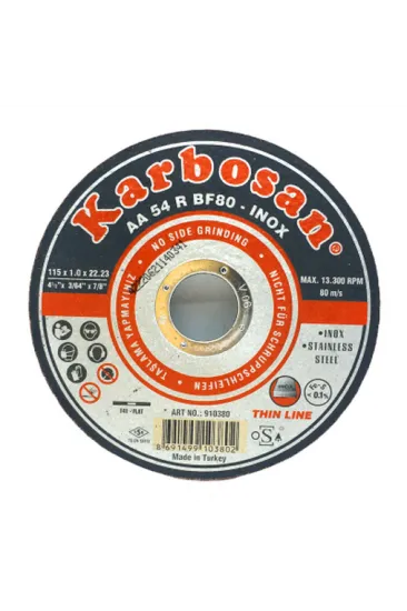 İNOX METAL KESİCİ DİSK 115MMX1.0X22 (5637) İNOX METAL KESİCİ DİSK 115MMX1.0X22 (5637)