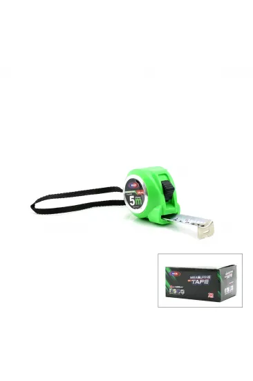 12 ADET MEASURING TAPE 5MTX25MM ŞERİT METRE (5637)