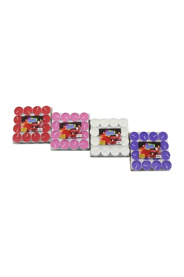32PCS RENKLİ TEA LİGHT YUVARLAK MUM MİX - HERHANGİ BİR RENK GÖNDERİLİR (5637) 32PCS RENKLİ TEA LİGHT YUVARLAK MUM MİX - HERHANGİ BİR RENK GÖNDERİLİR (5637)