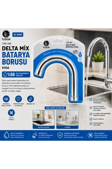 KUĞU EVYE - LAVABO KISA DELTA MİX BATARYA BORUSU KROM KAPLAMA - VAKUMLU - SÜZGEÇLİ UÇ (5637) KUĞU EVYE - LAVABO KISA DELTA MİX BATARYA BORUSU KROM KAPLAMA - VAKUMLU - SÜZGEÇLİ UÇ (5637)