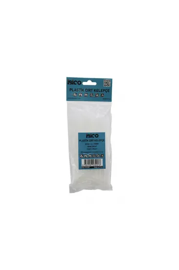 BEYAZ 3.6X150MM PLASTİK CIRT KELEPÇE 100PCS (5637) BEYAZ 3.6X150MM PLASTİK CIRT KELEPÇE 100PCS (5637)