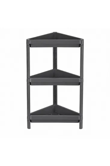 GRİ ÜÇGEN ÇUKUR PRATİK RAF ÜNİTESİ PLASTİK (5637) GRİ ÜÇGEN ÇUKUR PRATİK RAF ÜNİTESİ PLASTİK (5637)