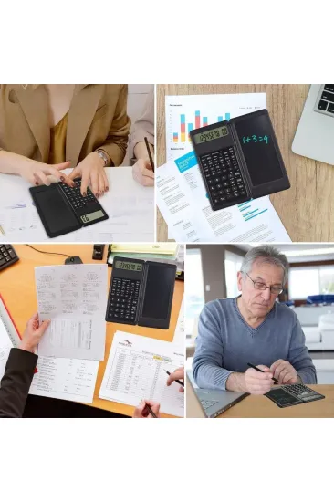Silinebilir LCD Yazı Tabletli,Kalemli Katlanabilir Bilimsel Hesap Makinesi (5637) Silinebilir LCD Yazı Tabletli,Kalemli Katlanabilir Bilimsel Hesap Makinesi (5637)