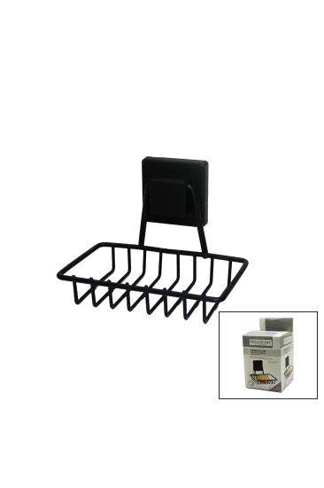 SİYAH - METAL KATI SABUNLUK KARE GÜÇLÜ YAPIŞKANLI 11X12.5X11CM (5637) SİYAH - METAL KATI SABUNLUK KARE GÜÇLÜ YAPIŞKANLI 11X12.5X11CM (5637)