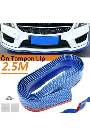 Mavi 2,5 Metre Araba Oto Ön Tampon Koruyucu Kauçuk Pratik Tampon Şerit Bant Döşeme Kiti (5637) Mavi 2,5 Metre Araba Oto Ön Tampon Koruyucu Kauçuk Pratik Tampon Şerit Bant Döşeme Kiti (5637)