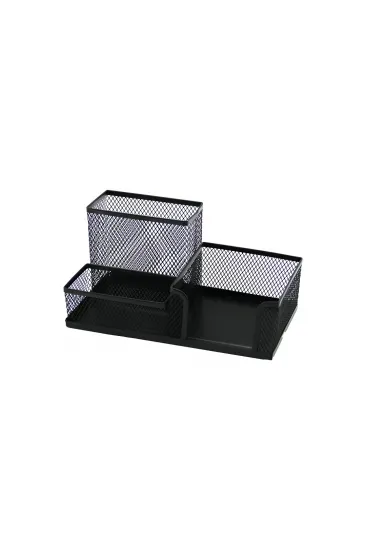3 BÖLMELİ METAL SİYAH KALEMLİK - NOTLUK (5637) 3 BÖLMELİ METAL SİYAH KALEMLİK - NOTLUK (5637)