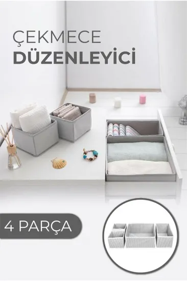 Çekmece Düzenleme Kutu Seti Organizer 4lü Set (5637) Çekmece Düzenleme Kutu Seti Organizer 4lü Set (5637)