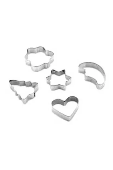 5 PARÇA METAL BİSKÜVİ KURABİYE KALIP (5637) 5 PARÇA METAL BİSKÜVİ KURABİYE KALIP (5637)