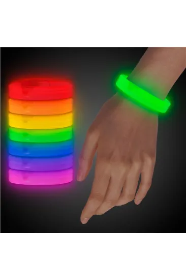 Glow Partisi Glow Ekstra Kalın Fosforlu Bileklik  6 Renk 6 Adet (5637)