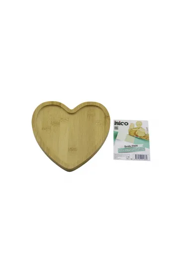 KALP MODEL AHŞAP BAMBU SERVİS SUNUM TEPSİ - TAHTASI 20.5 X 19.5 X 1.4CM (5637) KALP MODEL AHŞAP BAMBU SERVİS SUNUM TEPSİ - TAHTASI 20.5 X 19.5 X 1.4CM (5637)