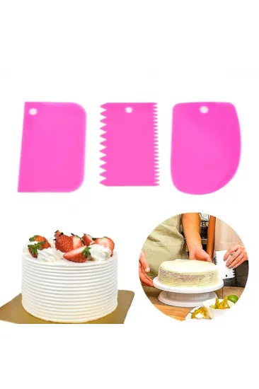 Pasta Hamur Şekillendirici Spatula Kesici Kazıyıcı Dekoratör Set (5637)