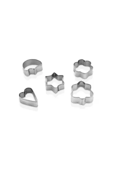 5 PCS METAL KURABİYE KALIP KALP - YILDIZ - PAPATYA - AĞAÇ (5637) 5 PCS METAL KURABİYE KALIP KALP - YILDIZ - PAPATYA - AĞAÇ (5637)