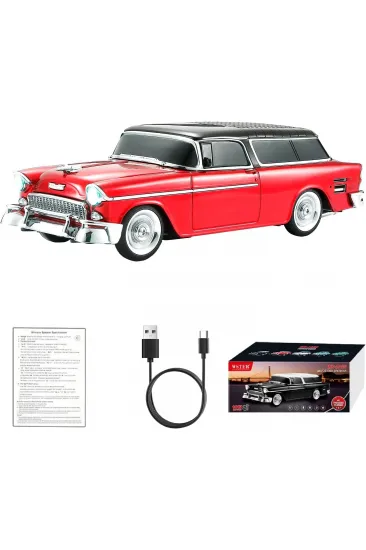 Retro Klasik Araba Bluetooth Hoparlör Kablosuz HD Ses FM Radyo YG-1955 (5637) Retro Klasik Araba Bluetooth Hoparlör Kablosuz HD Ses FM Radyo YG-1955 (5637)