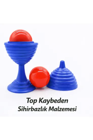 Mavi Renk Sihirli Kupa Top Kaybetme Oyunu 7 cm (5637) Mavi Renk Sihirli Kupa Top Kaybetme Oyunu 7 cm (5637)