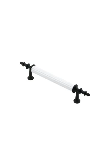 10 ADET BEYAZ - SİYAH BORU KULP 9.6CM (5637)