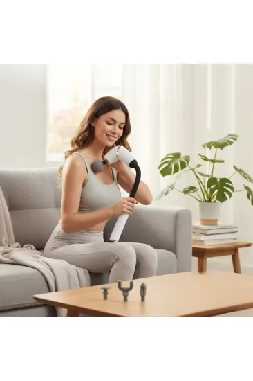 4 Farklı Başlıklı Uzun Saplı Derin Doku Masaj Tabancası, Boyun, Omuz ve Sırt için Ergonomik Saplı Çoklu Masaj Modlu Taşınabilir Masaj Aleti (5637) 4 Farklı Başlıklı Uzun Saplı Derin Doku Masaj Tabancası, Boyun, Omuz ve Sırt için Ergonomik Saplı Çoklu Masaj Modlu Taşınabilir Masaj Aleti (5637)