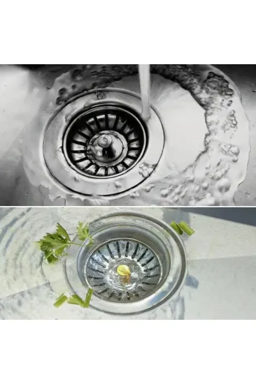 Paslanmaz Çelik Mutfak Evye Lavabo Süzgeci Lavabo Gideri Atık Gıda Tıpası (5637) Paslanmaz Çelik Mutfak Evye Lavabo Süzgeci Lavabo Gideri Atık Gıda Tıpası (5637)