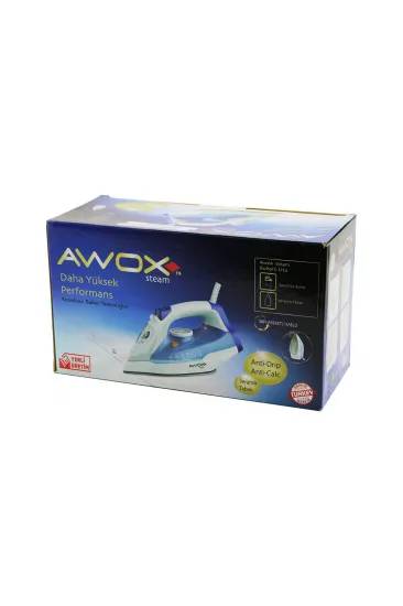 AWOX STEAM-1716 BUHARLI ÜTÜ SERAMİK TABAN 2600W 360 DERECE DÖNEBİLEN KABLO - 490ML ŞEFFAF SU TANKI (5637) AWOX STEAM-1716 BUHARLI ÜTÜ SERAMİK TABAN 2600W 360 DERECE DÖNEBİLEN KABLO - 490ML ŞEFFAF SU TANKI (5637)