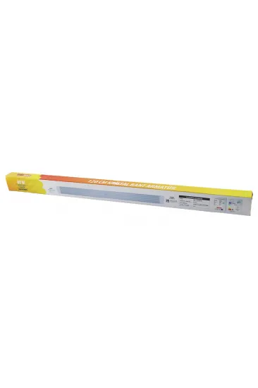 NİSALUCE EAMP-107 2 PCS 80W 120CM KRİSTAL BANT ARMATÜR BEYAZ=6500K ALÜMİNYUM KAPAK IP20 - Y BAĞLANTI (5637)