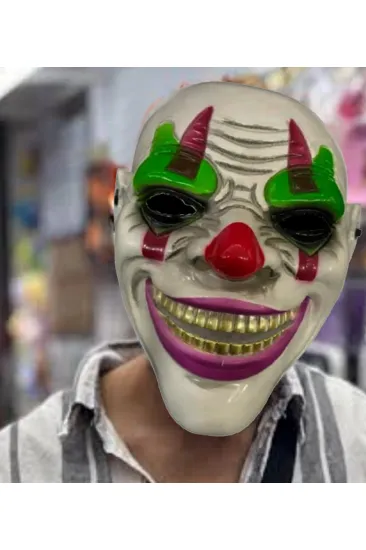 Delirten Gülüş Psikopat Palyaço Temalı Joker Maskesi (5637)