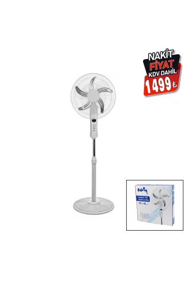 18 İNC 45 CM KUMANDALI SANAYİ TİPİ AYAKLI VANTİLATÖR 5-METAL PERVANE 3-KADEME HIZ 65W Y:137CM (5637) 18 İNC 45 CM KUMANDALI SANAYİ TİPİ AYAKLI VANTİLATÖR 5-METAL PERVANE 3-KADEME HIZ 65W Y:137CM (5637)