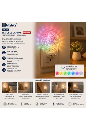 10 ADET KOZALAK LED GECE LAMBASI GC-17 (5637) 10 ADET KOZALAK LED GECE LAMBASI GC-17 (5637)