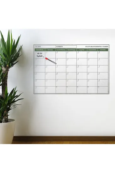 Manyetik Yapışkanlı Bir Aylık Program Planlayıcı Takvim 85x56 cm (5637) Manyetik Yapışkanlı Bir Aylık Program Planlayıcı Takvim 85x56 cm (5637)