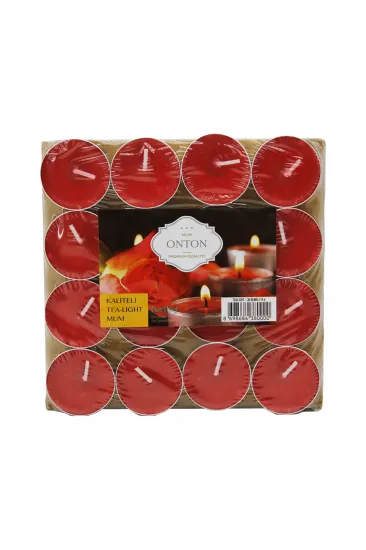 16 PARÇA KIRMIZI TEA LİGHT YUVARLAK MUM (5637) 16 PARÇA KIRMIZI TEA LİGHT YUVARLAK MUM (5637)