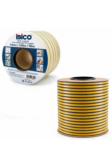 K.RENGİ 2X50 = 100MT BOBİN FİTİL KAPI - PENCERE BANT D PROFİL 9X6MM BANDI (5637) K.RENGİ 2X50 = 100MT BOBİN FİTİL KAPI - PENCERE BANT D PROFİL 9X6MM BANDI (5637)