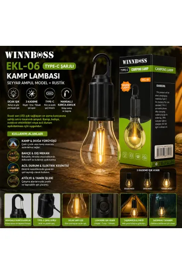 USB ŞARJLI SEYYAR AMPUL MODEL=RUSTİK KAMP LAMBASI MANDALLI KANCA ASKILIK 3-KADEME IŞIK EKL-06 G-912 (5637) USB ŞARJLI SEYYAR AMPUL MODEL=RUSTİK KAMP LAMBASI MANDALLI KANCA ASKILIK 3-KADEME IŞIK EKL-06 G-912 (5637)