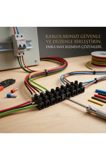 50 ADET SİYAH PLASTİK SIRA KLEMENS (5637)