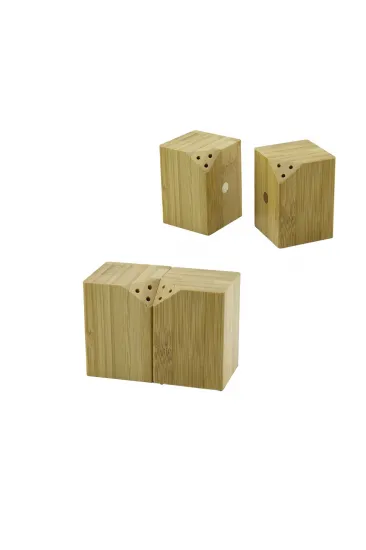 5X5CM--Y:7CM 2PCS MIKNATISLI İKİZ AHŞAP BAMBU BAHARATLIK - TUZLUK (5637) 5X5CM--Y:7CM 2PCS MIKNATISLI İKİZ AHŞAP BAMBU BAHARATLIK - TUZLUK (5637)