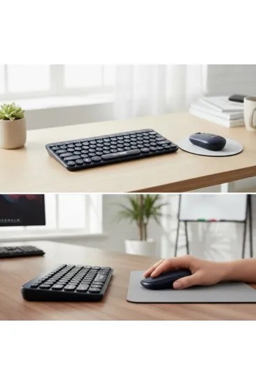 Kablosuz Lacivert Bluetooth Klavye Mouse Seti – Yuvarlak Tuşlu Tasarım, Türkçe Q Dizilim, Taşınabilir, Ev ve Ofis Kullanımına Uygun (5637) Kablosuz Lacivert Bluetooth Klavye Mouse Seti – Yuvarlak Tuşlu Tasarım, Türkçe Q Dizilim, Taşınabilir, Ev ve Ofis Kullanımına Uygun (5637)
