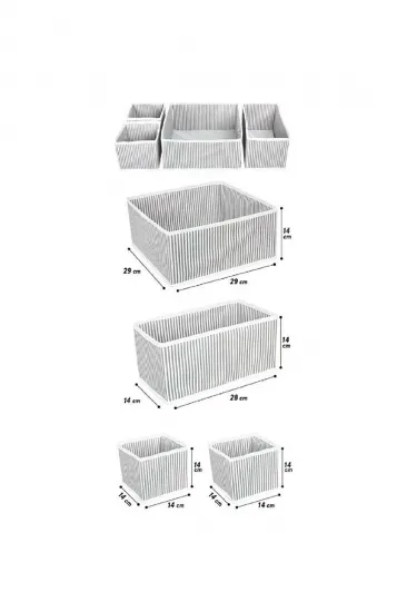 Çekmece Düzenleme Kutu Seti Organizer 4lü Set (5637) Çekmece Düzenleme Kutu Seti Organizer 4lü Set (5637)