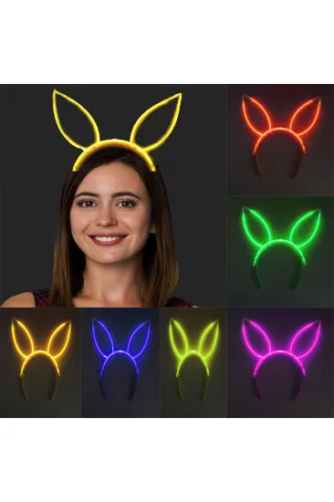 Karanlıkta Yanan Fosforlu Glow Taç 6 Renk 6 Adet (5637)