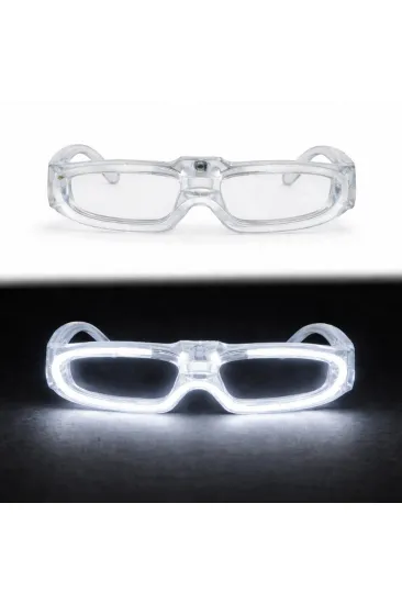 Beyaz LED Işıklı Parti Gözlüğü 3 Modlu – Glow - Gece Eğlence Gözlüğü (5637) Beyaz LED Işıklı Parti Gözlüğü 3 Modlu – Glow - Gece Eğlence Gözlüğü (5637)