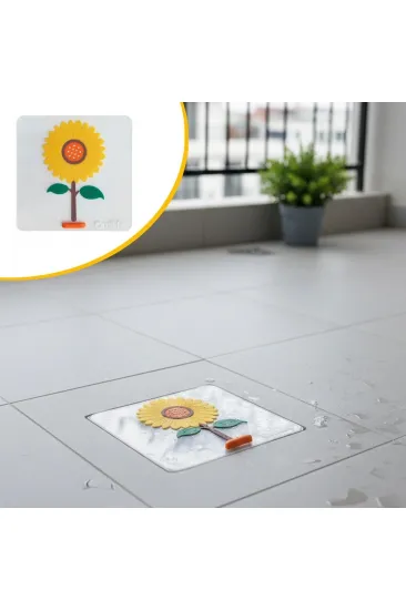 Ayçiçeği Tasarımlı Gider Koku Önleyici – Silikon Lavabo Gider Matı (5637) Ayçiçeği Tasarımlı Gider Koku Önleyici – Silikon Lavabo Gider Matı (5637)