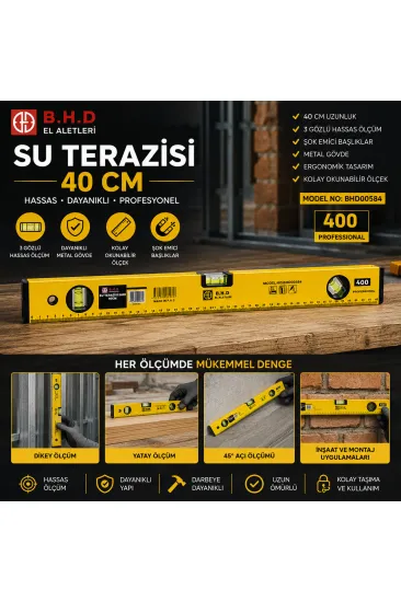 SU TERAZİSİ 40CM SARI (5637)