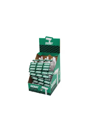 DERBY TEK BIÇAK 100PCS BANYO SAPLI JİLET (5637)