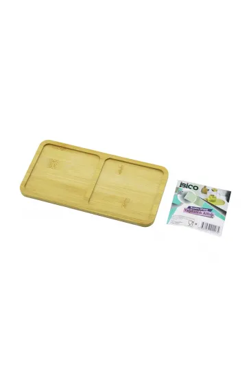 DİKDÖRTGEN 2 BÖLMELİ AHŞAP BAMBU YAĞDANLIK ALTLIK MİNİ TEPSİ 12 X 23.4 X 0.8CM (5637) DİKDÖRTGEN 2 BÖLMELİ AHŞAP BAMBU YAĞDANLIK ALTLIK MİNİ TEPSİ 12 X 23.4 X 0.8CM (5637)