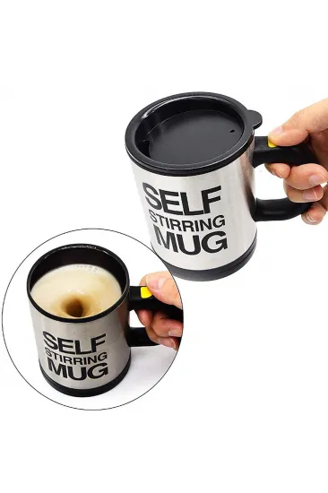 Karıştırıcı Özellikli Mikser Kupa Bardak Self Stirring Mug (5637)
