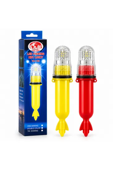 PİLLİ 15LED BALIKÇI - DOMUZ FENERİ SİNYALLİ ROKET MODELİ SU GEÇİRMEZ WLH-188 (5637)