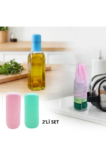 2 Adet Silikon Şişe Kapağı – Seyahat Tipi Sızdırmaz Elastik Şampuan, Losyon ve Parfüm Şişesi Koruyucu (5637) 2 Adet Silikon Şişe Kapağı – Seyahat Tipi Sızdırmaz Elastik Şampuan, Losyon ve Parfüm Şişesi Koruyucu (5637)