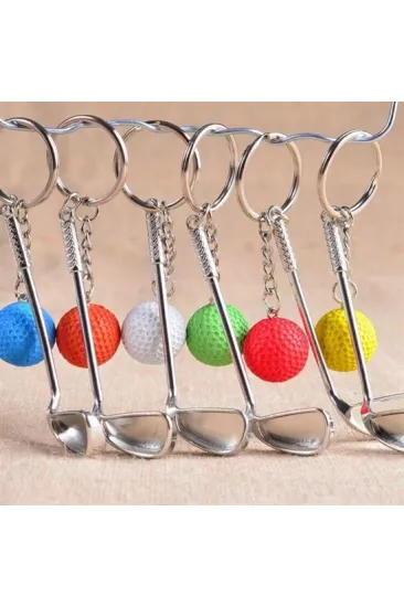 Gerçekçi Golf Tasarımlı Şık Anahtarlık Kolye Çanta Süsü Golf Keychain (5637)