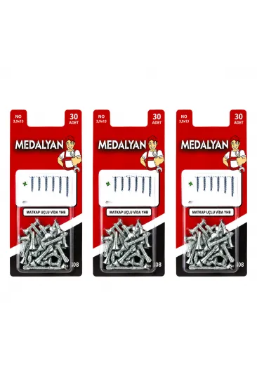 360 ADET 3.9X13 MATKAP UÇLU VİDA YHB 12X30PCS (5637) 360 ADET 3.9X13 MATKAP UÇLU VİDA YHB 12X30PCS (5637)