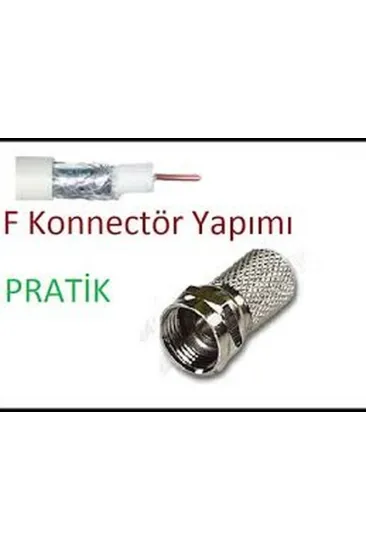 EF VİDA 50 PARÇA  UYDU KONNEKTÖR RG-6-F (5637)