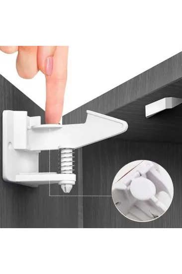 Bebek Çocuk Güvenliği Korumalı Yapışkan Çekmece ve Dolap İçin Tutucu Gizli Güvenlik Kilidi (5637) Bebek Çocuk Güvenliği Korumalı Yapışkan Çekmece ve Dolap İçin Tutucu Gizli Güvenlik Kilidi (5637)
