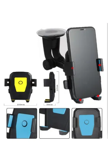 Araç İçi Cam ve Torpido Vantuzlu Telefon Tutucu (5637)